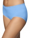 Bali Comfort Revolution Seamless Lace Brief, 6-Blissful Blue