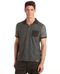 Rock the contrast. Calvin Klein Jeans takes a classic polo and gives it a modern spin. Rock the contrast. Calvin Klein Jeans takes a classic polo and gives it a modern spin.