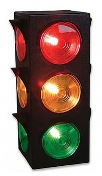 New Large Blinking 3-Sided Traffic Light Signal Lamp New Large Blinking 3-Sided Traffic Light Signal Lamp