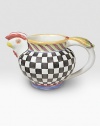 Pure American charm, handcrafted and individually painted by master ceramics artisans in an array of checks, stripes and carnival colors. For an especially one-of-a kind touch, each piece bears the hand-placed stamps of the artisans who created it. Dishwasher- and microwave-safe 24-ounce capacity 9W X 6H Made in USA