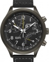 Timex Men's T2N699DH Intelligent Quartz T Series Racing Fly Back Chrono Stainless steel Case Black Strap Watch