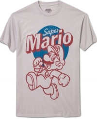 Pay homage to a video-game classic with this retro-cool Super Mario shirt from Freeze. Pay homage to a video-game classic with this retro-cool Super Mario shirt from Freeze.