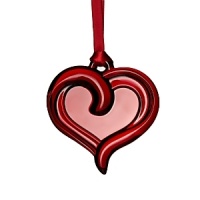 New for 2012! Celebrate the holiday season with a glossy, swirly crystal heart ornament - a great gift for someone you love. New for 2012! Celebrate the holiday season with a glossy, swirly crystal heart ornament - a great gift for someone you love.
