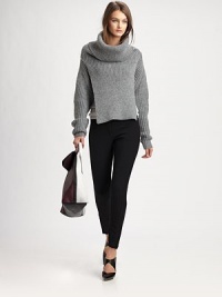 Leggings-style pants with cropped-leg construction and a single back besom pocket. Hook-and-eye closureZip flySlash pocketsSingle back besom pocketRise, about 8Inseam, about 2872% viscose/23% polyamide/5% elastaneDry cleanImported of Italian fabricModel shown is 5'10 (177cm) wearing US size 2. Leggings-style pants with cropped-leg construction and a single back besom pocket. Hook-and-eye closureZip flySlash pocketsSingle back besom pocketRise, about 8Inseam, about 2872% viscose/23% polyamide/5% elastaneDry cleanImported of Italian fabricModel shown is 5'10 (177cm) wearing US size 2.