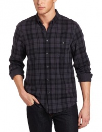 Ben Sherman Men's Laundered Double Cloth Oxford Check Woven Ben Sherman Men's Laundered Double Cloth Oxford Check Woven