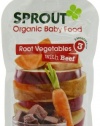 Sprout Stage 3 Organic Baby Food, Root Vegetables with Beef, 4.5 Ounce (Pack of 5)