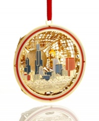 The famous skyline of America's third largest city is memorialized in this shining Christmas ornament that salutes the great city of Chicago, the pride of the Midwest. From ChemArt. The famous skyline of America's third largest city is memorialized in this shining Christmas ornament that salutes the great city of Chicago, the pride of the Midwest. From ChemArt.