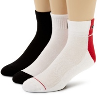 Calvin Klein Men's 3 Pack Color Block Quarter Socks Calvin Klein Men's 3 Pack Color Block Quarter Socks