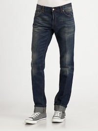 Specially washed and treated throughout the leg to exude a lived-in look, crafted in straight-fitting cotton with additional coin pockets at the hip for added versatility.Six-pocket styleBack logo patch detailInseam, about 37CottonMachine washMade in Italy Specially washed and treated throughout the leg to exude a lived-in look, crafted in straight-fitting cotton with additional coin pockets at the hip for added versatility.Six-pocket styleBack logo patch detailInseam, about 37CottonMachine washMade in Italy