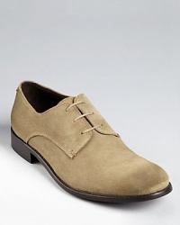 These handsome lace-up oxfords bring refined suede into the casual cool equation. These handsome lace-up oxfords bring refined suede into the casual cool equation.