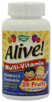 Nature's Way Alive Children's Multi-Vitamin Chewableable Tablets, 120 Count Nature's Way Alive Children's Multi-Vitamin Chewableable Tablets, 120 Count