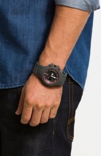 Armani Exchange Mens Grey Rubber Chronograph Watch Armani Exchange Mens Grey Rubber Chronograph Watch