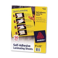 Avery Self-Adhesive Laminating Sheets, 9 x 12 Inches, Box of 50 (73601) Avery Self-Adhesive Laminating Sheets, 9 x 12 Inches, Box of 50 (73601)