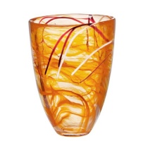 Kosta Boda Contrast Vase, Large, Orange Kosta Boda Contrast Vase, Large, Orange