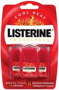 Listerine PocketPaks Breath Strips, Cinnamon, 3 24-Count Dispensers Listerine PocketPaks Breath Strips, Cinnamon, 3 24-Count Dispensers