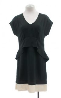 BCBGMAXAZRIA Women's Dawn Tiered Dress With Pleat At Hem BCBGMAXAZRIA Women's Dawn Tiered Dress With Pleat At Hem