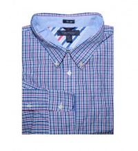 Tommy Hilfiger Men Slim Fit Plaid Striped Shirt