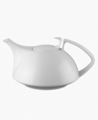 Simply smooth and modern in crisp white porcelain, the TAC 02 teapot offers a timeless balance of form and function. With a unique geometric handle, hooked lid and shape inspired by ancient Chinese tea bowls. Simply smooth and modern in crisp white porcelain, the TAC 02 teapot offers a timeless balance of form and function. With a unique geometric handle, hooked lid and shape inspired by ancient Chinese tea bowls.