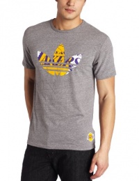 NBA Los Angeles Lakers Originals Court Series Team Trefoil Tri-Blend Short Sleeve Jersey T-Shirt NBA Los Angeles Lakers Originals Court Series Team Trefoil Tri-Blend Short Sleeve Jersey T-Shirt