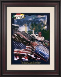 NASCAR Framed 10.5 x 14 Daytona 500 Program Print Race Year: 41st Annual - 1999 NASCAR Framed 10.5 x 14 Daytona 500 Program Print Race Year: 41st Annual - 1999