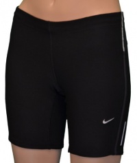 NIKE Women's Dri-Fit Stay Cool Training Running 8 Tech Tight Short - Black NIKE Women's Dri-Fit Stay Cool Training Running 8 Tech Tight Short - Black
