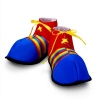 Jumbo Clown Shoes Rainbow Stripes Halloween Costume