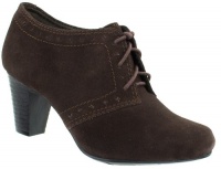 Clark's Women's Sapphire Chloe Suede Ankle Boot Brown 9 W