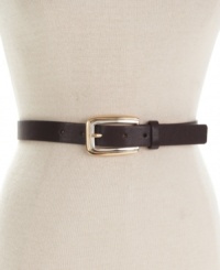 A two-tone buckle skinny belt by Style&co. that's perfect for every day and every look.