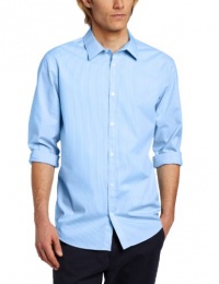 Calvin Klein Sportswear Men's Long Sleeve Non Iron Stripe Poplin Calvin Klein Sportswear Men's Long Sleeve Non Iron Stripe Poplin