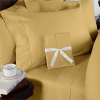 1500 Thread Count Egyptian Cotton 4 Piece Bed Sheet Set, California King , Gold Solid (By Egyptian Cotton Factory Outlet Store) 1500 Thread Count Egyptian Cotton 4 Piece Bed Sheet Set, California King , Gold Solid (By Egyptian Cotton Factory Outlet Store)