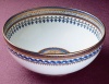 Mottahedeh Chinoise Blue Round Bowl 8.5 In
