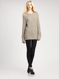Crafted with a boyfriend fit and touch of plush mohair, this pared-back crewneck has ribbed trim and hits below the hips. Ribbed crewneckDropped shouldersLong sleevesRibbed cuffs and hemLonger length hits below the hips43% wool/25% nylon/20% acrylic/12% mohairDry cleanImportedModel shown is 5'9½ (176cm) wearing US size Small. Crafted with a boyfriend fit and touch of plush mohair, this pared-back crewneck has ribbed trim and hits below the hips. Ribbed crewneckDropped shouldersLong sleevesRibbed cuffs and hemLonger length hits below the hips43% wool/25% nylon/20% acrylic/12% mohairDry cleanImportedModel shown is 5'9½ (176cm) wearing US size Small.