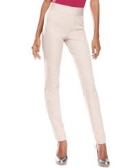 Get the skinny on style in INC's sleek pants. The body-hugging silhouette and crisp cotton blend make them a sharp choice with anything from button-front shirts to nubby sweaters. Get the skinny on style in INC's sleek pants. The body-hugging silhouette and crisp cotton blend make them a sharp choice with anything from button-front shirts to nubby sweaters.