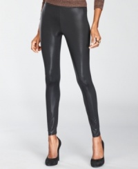 INC puts a new spin on leggings with a cool micro-dot texture. The coated fabric adds a little shine to any outfit. INC puts a new spin on leggings with a cool micro-dot texture. The coated fabric adds a little shine to any outfit.