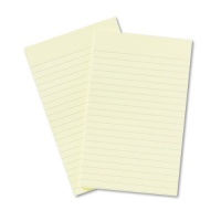 Post-it Notes, Original Pad, 5 Inches x 8 Inches, Lined, Canary Yellow, 50 Sheets per Pad, Two Pads per Pack