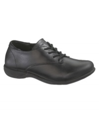 With all-day comfort, these classic lace-ups from Hush Puppies are the perfect back-to-school pick. With all-day comfort, these classic lace-ups from Hush Puppies are the perfect back-to-school pick.