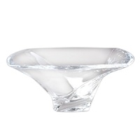 Exuding the grace of a ballet dancer, the Piroett Bowl brims with artistic flair. Artist Lisa Smith designed the full-lead crystal piece with a square rim and undercut sides that seem to be unfurling as they spin up and off the heavy, square base. Exuding the grace of a ballet dancer, the Piroett Bowl brims with artistic flair. Artist Lisa Smith designed the full-lead crystal piece with a square rim and undercut sides that seem to be unfurling as they spin up and off the heavy, square base.
