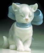 This adorable, sleeping kitten makes a purr-fect gift or whimsical addition to your decor.