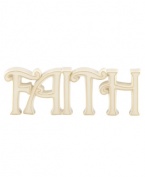 Keep the faith. Crafted in gold-trimmed ivory porcelain, this Lenox Expressions figurine is a beautiful reminder and elegant addition to any room.