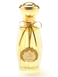 SOURCE OF INSPIRATION: It all began with a walk through fields of freshly cut corn in the south of France. This was connected with a childhood memory, strongly marked by the smell of the ground after the rain had fallen on a summer's day. When Annick Goutal returned to Paris she searched to catch this odour of nature, bees and summer.WORDS TO DESCRIBE IT: Celestial, soft, natural, pure, transparent, delicate, innocent. A fragrance as tender as the shiver of an angel's wing. 3.4 oz. SOURCE OF INSPIRATION: It all began with a walk through fields of freshly cut corn in the south of France. This was connected with a childhood memory, strongly marked by the smell of the ground after the rain had fallen on a summer's day. When Annick Goutal returned to Paris she searched to catch this odour of nature, bees and summer.WORDS TO DESCRIBE IT: Celestial, soft, natural, pure, transparent, delicate, innocent. A fragrance as tender as the shiver of an angel's wing. 3.4 oz.