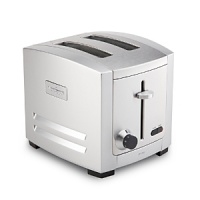 Toast and defrost bread and bagels with this simple to use, sleek steel toaster from All-Clad. Toast and defrost bread and bagels with this simple to use, sleek steel toaster from All-Clad.