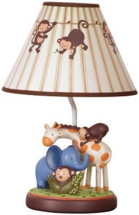 Kids Line Jungle 123 Lamp Base and Shade, Brown Kids Line Jungle 123 Lamp Base and Shade, Brown