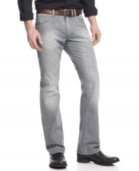 Get it straight-these Rolling Stones men's jeans from RIFF are a rocking addition to your denim. Get it straight-these Rolling Stones men's jeans from RIFF are a rocking addition to your denim.
