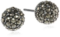Judith Jack Mini Items Sterling Silver, Marcasite Stud Earrings