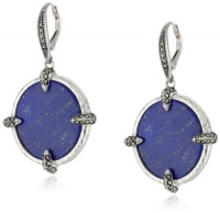 Judith Jack Coins Sterling Silver, Marcasite and Lapis Coin Drop Earrings Judith Jack Coins Sterling Silver, Marcasite and Lapis Coin Drop Earrings