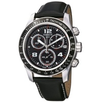 Tissot Men's T0394171605702 V 8 Black Leather Strap Chronograph Dial Watch Tissot Men's T0394171605702 V 8 Black Leather Strap Chronograph Dial Watch