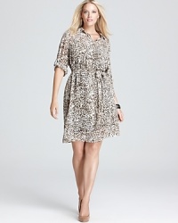 A modern approach to classic tweed, this DKNYC Plus dress marries a graphic print with a utilitarian silhouette for a strong, feminine finish. Amp up the look with strappy sandals and a stack of bangles for 24-7 chic. A modern approach to classic tweed, this DKNYC Plus dress marries a graphic print with a utilitarian silhouette for a strong, feminine finish. Amp up the look with strappy sandals and a stack of bangles for 24-7 chic.