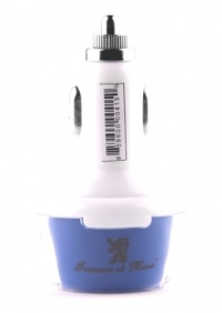 Francois et Mimi Dual USB 15.5W 3.1A (2.1A Port A + 1.0A Port B) Car Charger with Indicator Light for Smartphones and Tablet Devices (Blue) Francois et Mimi Dual USB 15.5W 3.1A (2.1A Port A + 1.0A Port B) Car Charger with Indicator Light for Smartphones and Tablet Devices (Blue)