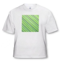 Green and Aqua Stripes - Toddler T-Shirt (2T)