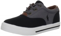 Polo by Ralph Lauren Vaughn Lace-Up Sneaker (Toddler/Little Kid/Big Kid),Black/Grey/Black,1.5 M US Little Kid Polo by Ralph Lauren Vaughn Lace-Up Sneaker (Toddler/Little Kid/Big Kid),Black/Grey/Black,1.5 M US Little Kid